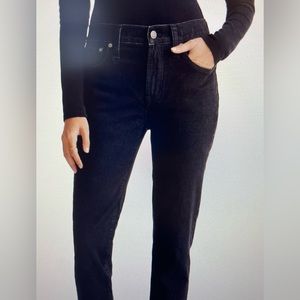 Madewell Mid-Rise Perfect Vintage Jeans in Clean Black Wash